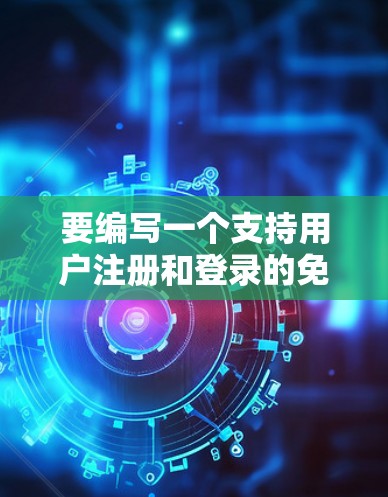 要编写一个支持用户注册和登录的免费七天加速器工具，可以按照以下步骤进行