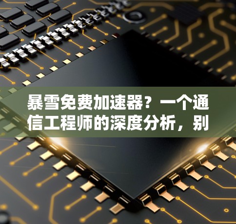 暴雪免费加速器？一个通信工程师的深度分析，别让免费成为网络断联的代价