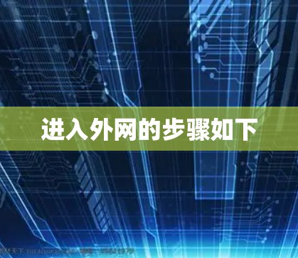 进入外网的步骤如下 进入外网的步骤如下
