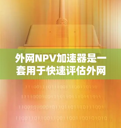 外网NPV加速器是一套用于快速评估外网项目NPV的工具，帮助用户简化计算流程，提高效率。以下是对外网NPV加速器的详细总结