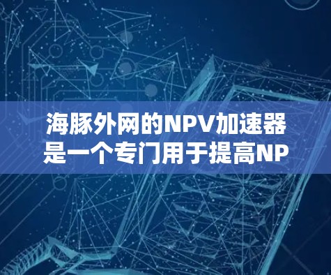 海豚外网的NPV加速器是一个专门用于提高NPV(净现值)计算效率和简化NPV分析的工具。以下是对其功能的详细解释 海豚外网的NPV加速器是一个专门用于提高NPV(净现值)计算效率和简化NPV分析的工具。以下是对其功能的详细解释