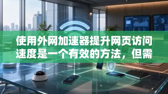 使用外网加速器提升网页访问速度是一个有效的方法，但需要仔细考虑并执行以下步骤