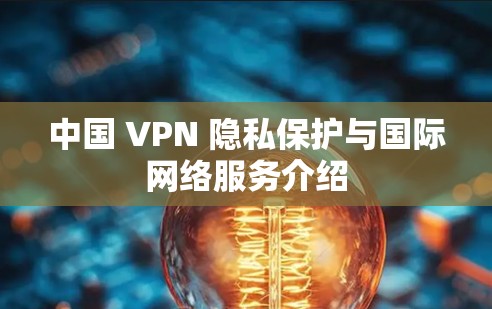 中国 VPN 隐私保护与国际网络服务介绍