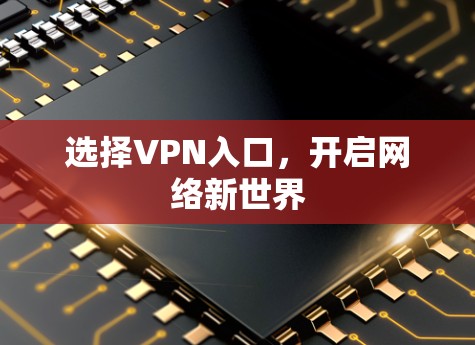 选择VPN入口，开启网络新世界